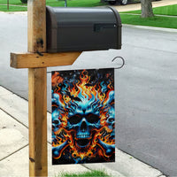Flame Skull Garden Flag When I Was Born The Devil Said Ohh Shit Competition - Wonder Print Shop