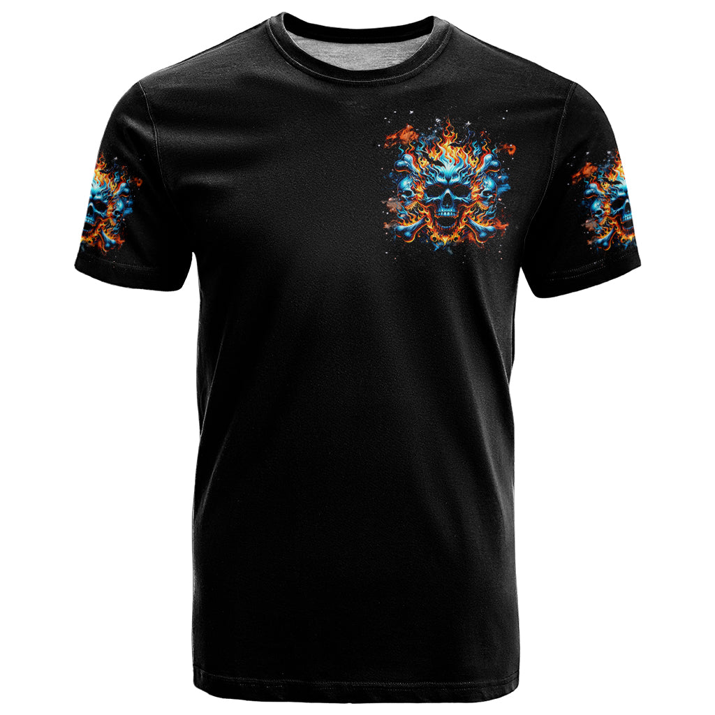 Flame Skull T Shirt When I Was Born The Devil Said Ohh Shit Competition - Wonder Print Shop