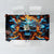 Flame Skull Tablecloth When I Was Born The Devil Said Ohh Shit Competition - Wonder Print Shop