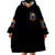 Flame Skull Wearable Blanket Hoodie When I Was Born The Devil Said Ohh Shit Competition - Wonder Print Shop