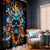 Flame Skull Window Curtain When I Was Born The Devil Said Ohh Shit Competition - Wonder Print Shop