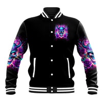 Thunder Skull Baseball Jacket Love Me Like My Demons Do - Wonder Print Shop