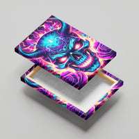 Thunder Skull Canvas Wall Art Love Me Like My Demons Do - Wonder Print Shop