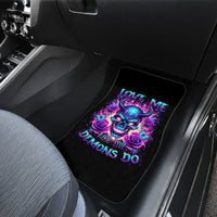 Thunder Skull Car Mats Love Me Like My Demons Do - Wonder Print Shop