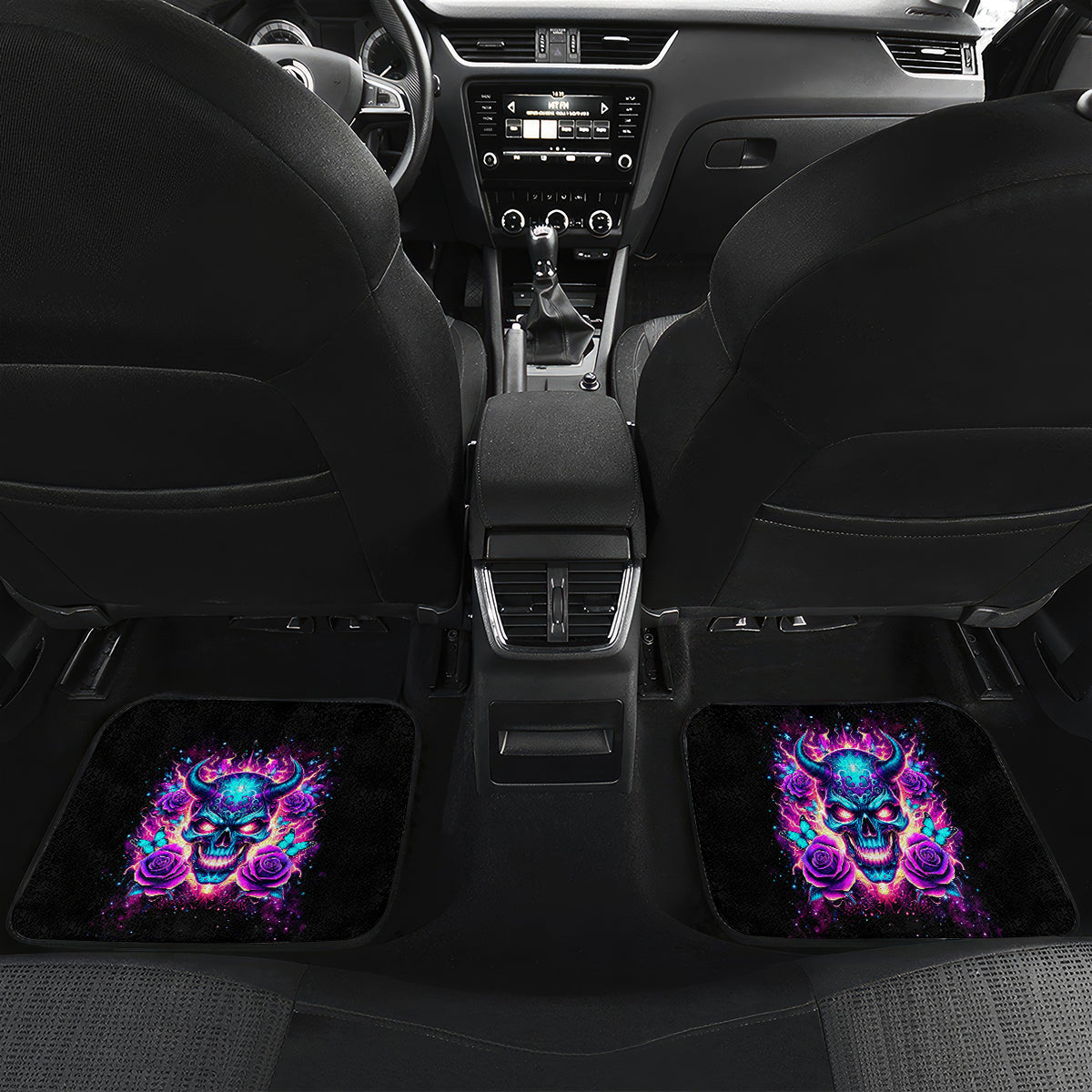 Thunder Skull Car Mats Love Me Like My Demons Do - Wonder Print Shop