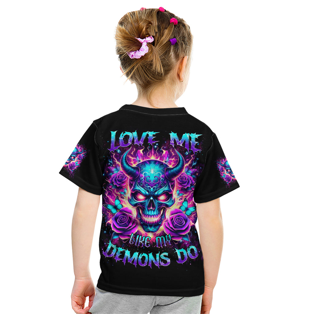 Thunder Skull Kid T Shirt Love Me Like My Demons Do - Wonder Print Shop