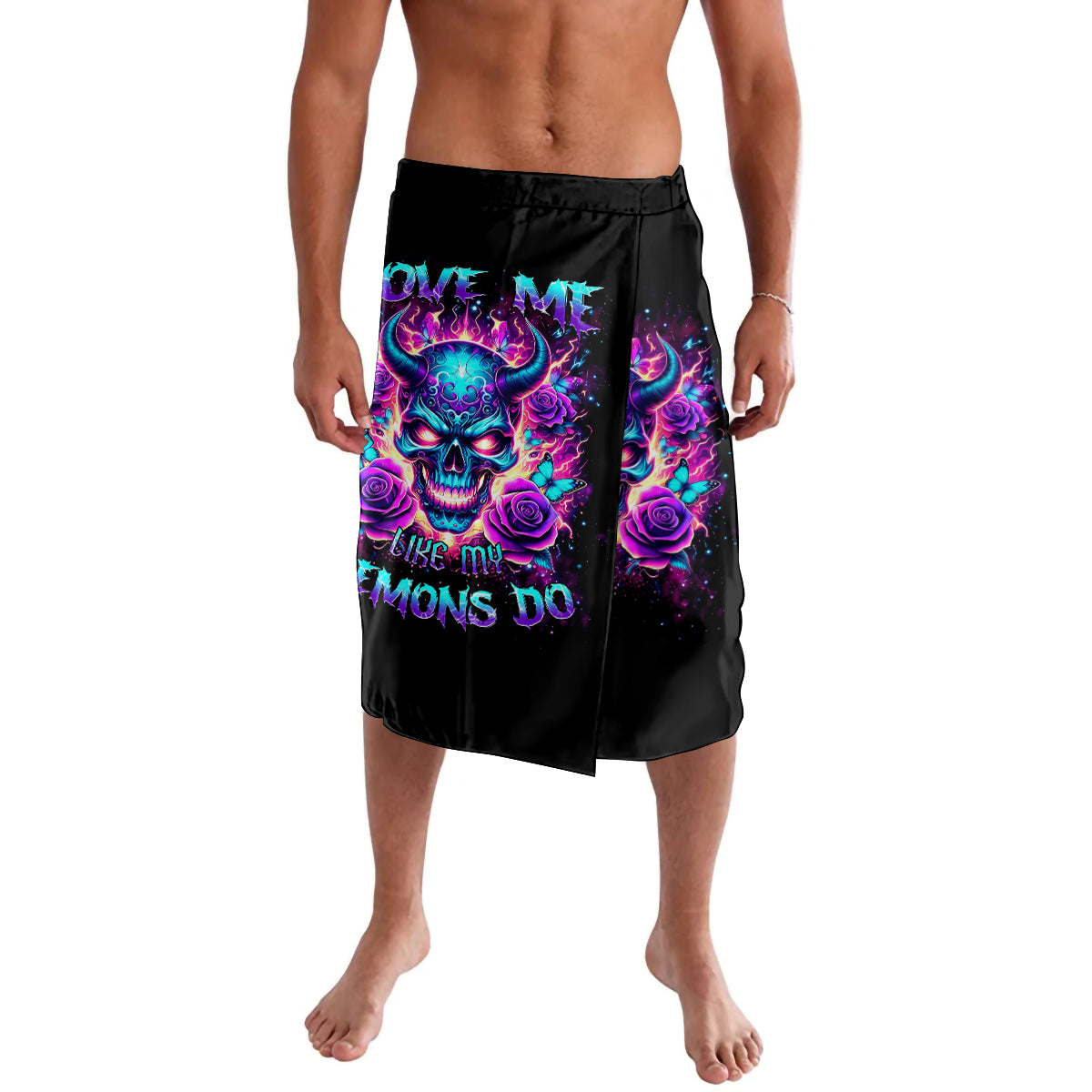 Thunder Skull Lavalava Love Me Like My Demons Do - Wonder Print Shop