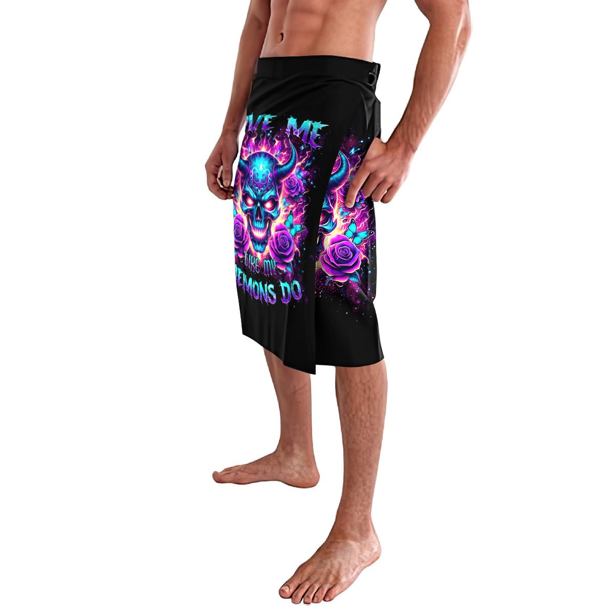 Thunder Skull Lavalava Love Me Like My Demons Do - Wonder Print Shop