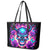 Thunder Skull Leather Tote Bag Love Me Like My Demons Do - Wonder Print Shop