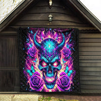 Thunder Skull Quilt Love Me Like My Demons Do - Wonder Print Shop