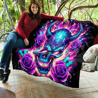 Thunder Skull Quilt Love Me Like My Demons Do - Wonder Print Shop