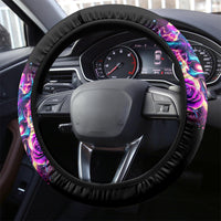Thunder Skull Steering Wheel Cover Love Me Like My Demons Do - Wonder Print Shop