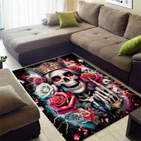 Queen Skull Area Rug Bitch I'm Not A Princess I'm The Fucking Queen - Wonder Print Shop