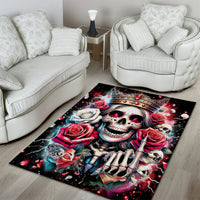 Queen Skull Area Rug Bitch I'm Not A Princess I'm The Fucking Queen - Wonder Print Shop