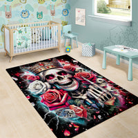 Queen Skull Area Rug Bitch I'm Not A Princess I'm The Fucking Queen - Wonder Print Shop