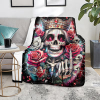 Queen Skull Blanket Bitch I'm Not A Princess I'm The Fucking Queen
