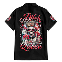 Queen Skull Family Matching Mermaid Dress and Hawaiian Shirt Bitch I'm Not A Princess I'm The Fucking Queen - Wonder Print Shop