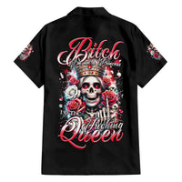 Queen Skull Family Matching Puletasi and Hawaiian Shirt Bitch I'm Not A Princess I'm The Fucking Queen - Wonder Print Shop