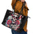 Queen Skull Leather Tote Bag Bitch I'm Not A Princess I'm The Fucking Queen - Wonder Print Shop