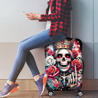 Queen Skull Luggage Cover Bitch I'm Not A Princess I'm The Fucking Queen - Wonder Print Shop