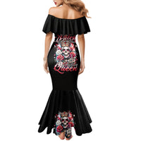 Queen Skull Mermaid Dress Bitch I'm Not A Princess I'm The Fucking Queen - Wonder Print Shop