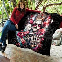 Queen Skull Quilt Bitch I'm Not A Princess I'm The Fucking Queen - Wonder Print Shop
