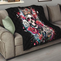 Queen Skull Quilt Bitch I'm Not A Princess I'm The Fucking Queen - Wonder Print Shop