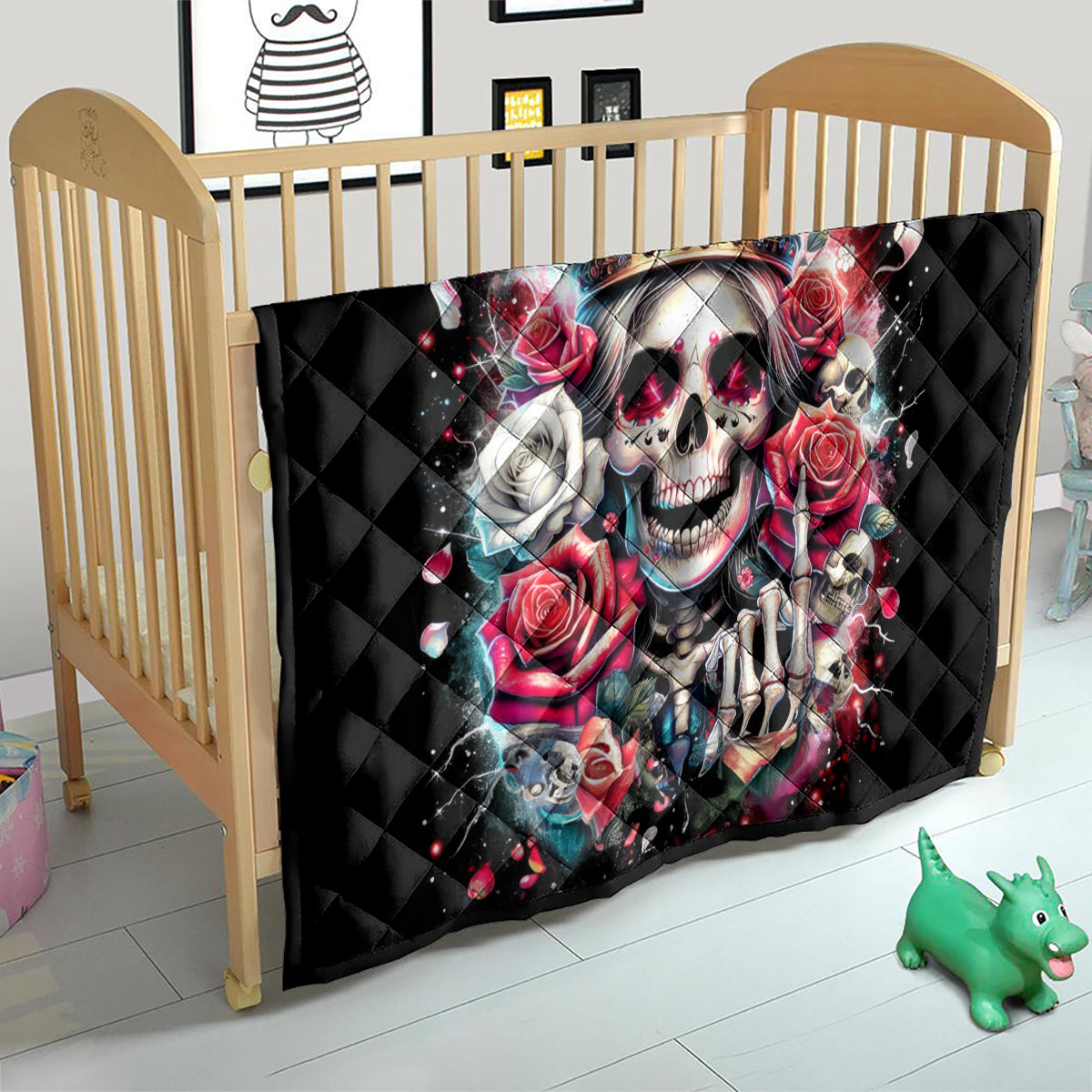 Queen Skull Quilt Bitch I'm Not A Princess I'm The Fucking Queen - Wonder Print Shop