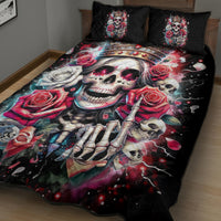 Queen Skull Quilt Bed Set Bitch I'm Not A Princess I'm The Fucking Queen - Wonder Print Shop