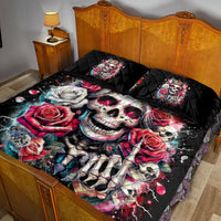 Queen Skull Quilt Bed Set Bitch I'm Not A Princess I'm The Fucking Queen - Wonder Print Shop