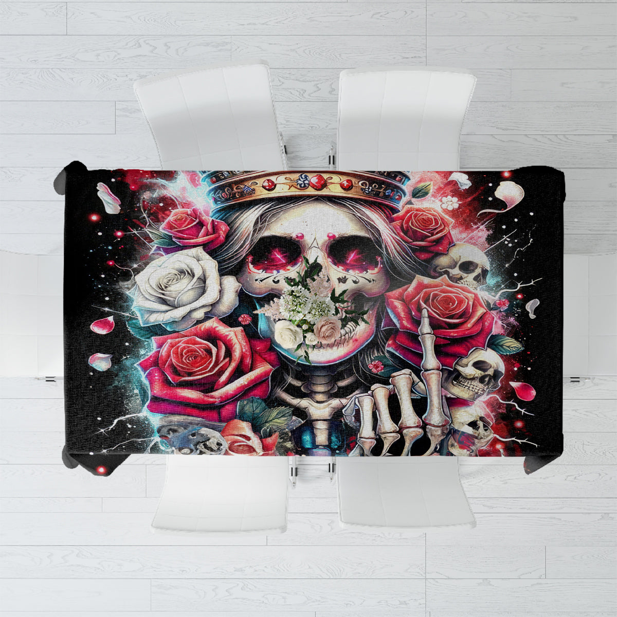 Queen Skull Tablecloth Bitch I'm Not A Princess I'm The Fucking Queen - Wonder Print Shop