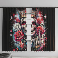 Queen Skull Window Curtain Bitch I'm Not A Princess I'm The Fucking Queen - Wonder Print Shop