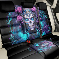 Rose Skull Back Car Seat Cover I'm Never Alone My Demons Are With Me 24/7 - Wonder Print Shop