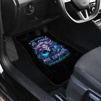 Rose Skull Car Mats I'm Never Alone My Demons Are With Me 24/7 - Wonder Print Shop
