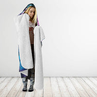 Rose Skull Hooded Blanket I'm Never Alone My Demons Are With Me 24/7