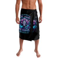 Rose Skull Lavalava I'm Never Alone My Demons Are With Me 24/7 - Wonder Print Shop