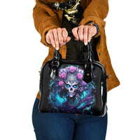 Rose Skull Shoulder Handbag I'm Never Alone My Demons Are With Me 24/7