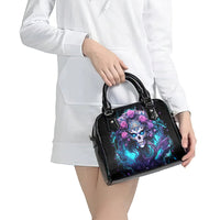 Rose Skull Shoulder Handbag I'm Never Alone My Demons Are With Me 24/7