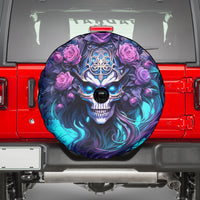 Rose Skull Spare Tire Cover I'm Never Alone My Demons Are With Me 24/7 - Wonder Print Shop