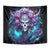 Rose Skull Tapestry I'm Never Alone My Demons Are With Me 24/7 - Wonder Print Shop