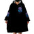 Rose Skull Wearable Blanket Hoodie I'm Never Alone My Demons Are With Me 24/7 - Wonder Print Shop