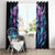 Rose Skull Window Curtain I'm Never Alone My Demons Are With Me 24/7 - Wonder Print Shop