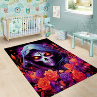 Rose Skull Area Rug F Bomb Mom I Sprinkle That Shit Like Confetti - Wonder Print Shop