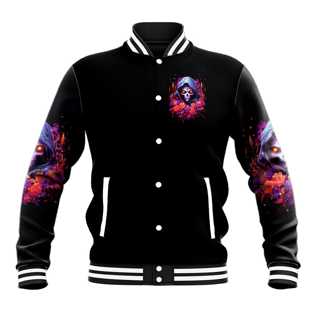 Rose Skull Baseball Jacket F Bomb Mom I Sprinkle That Shit Like Confetti - Wonder Print Shop
