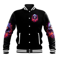 Rose Skull Baseball Jacket F Bomb Mom I Sprinkle That Shit Like Confetti - Wonder Print Shop