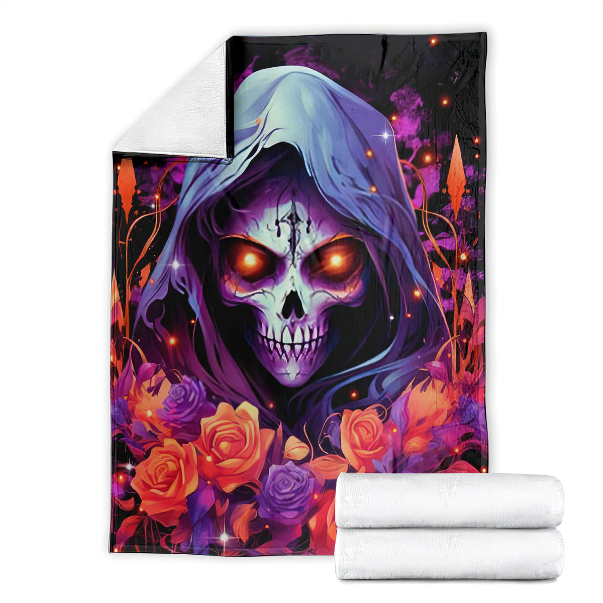 Rose Skull Blanket F Bomb Mom I Sprinkle That Shit Like Confetti