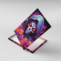 Rose Skull Canvas Wall Art F Bomb Mom I Sprinkle That Shit Like Confetti - Wonder Print Shop