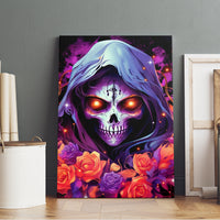 Rose Skull Canvas Wall Art F Bomb Mom I Sprinkle That Shit Like Confetti - Wonder Print Shop