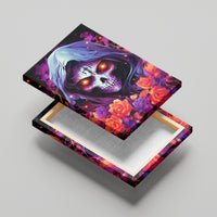 Rose Skull Canvas Wall Art F Bomb Mom I Sprinkle That Shit Like Confetti - Wonder Print Shop