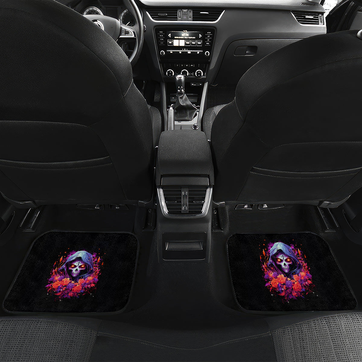 Rose Skull Car Mats F Bomb Mom I Sprinkle That Shit Like Confetti - Wonder Print Shop